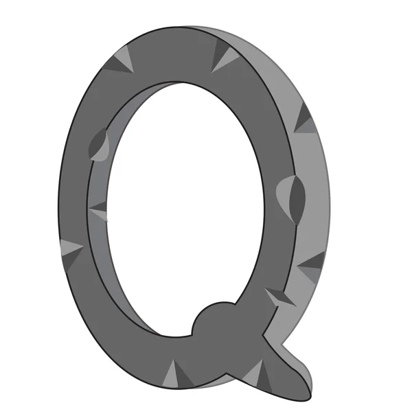 Буква q — стоковий вектор