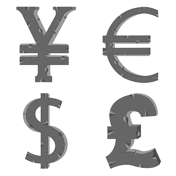 Знаки денег — стоковый вектор