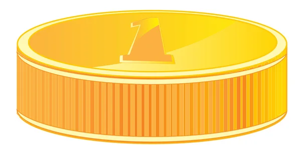 Zlatá mince — Stockový vektor