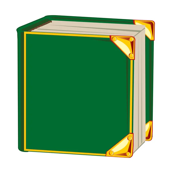 Livro verde — Vetor de Stock