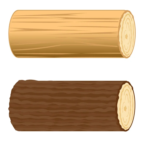 Two logs — Stock Vector