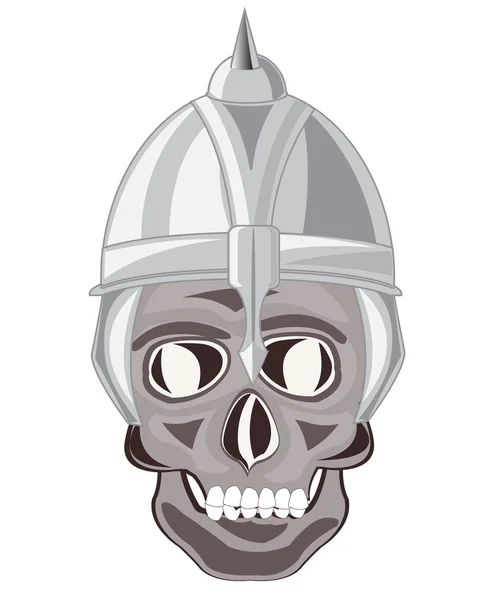 Skull of the person in send — Stock Vector