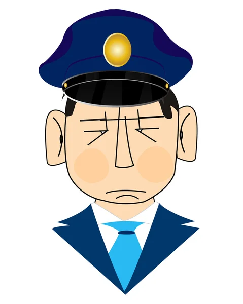 图标男性警察 — 图库矢量图片