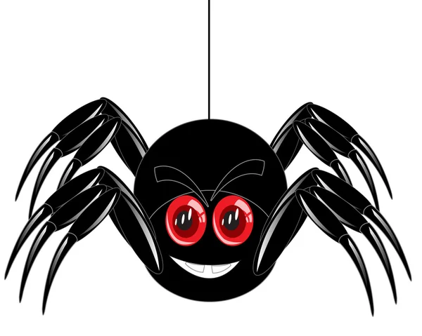 Desenhos animados da aranha em branco —  Vetores de Stock