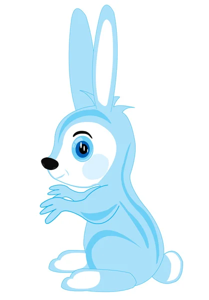 Cartoon hare on white — Stock Vector