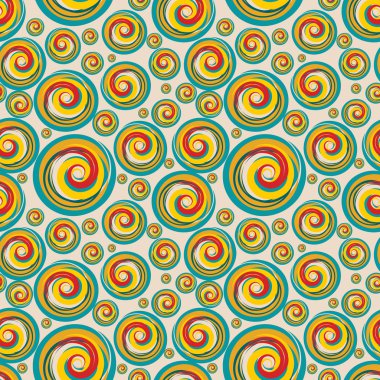 Retro pürüzsüz desen