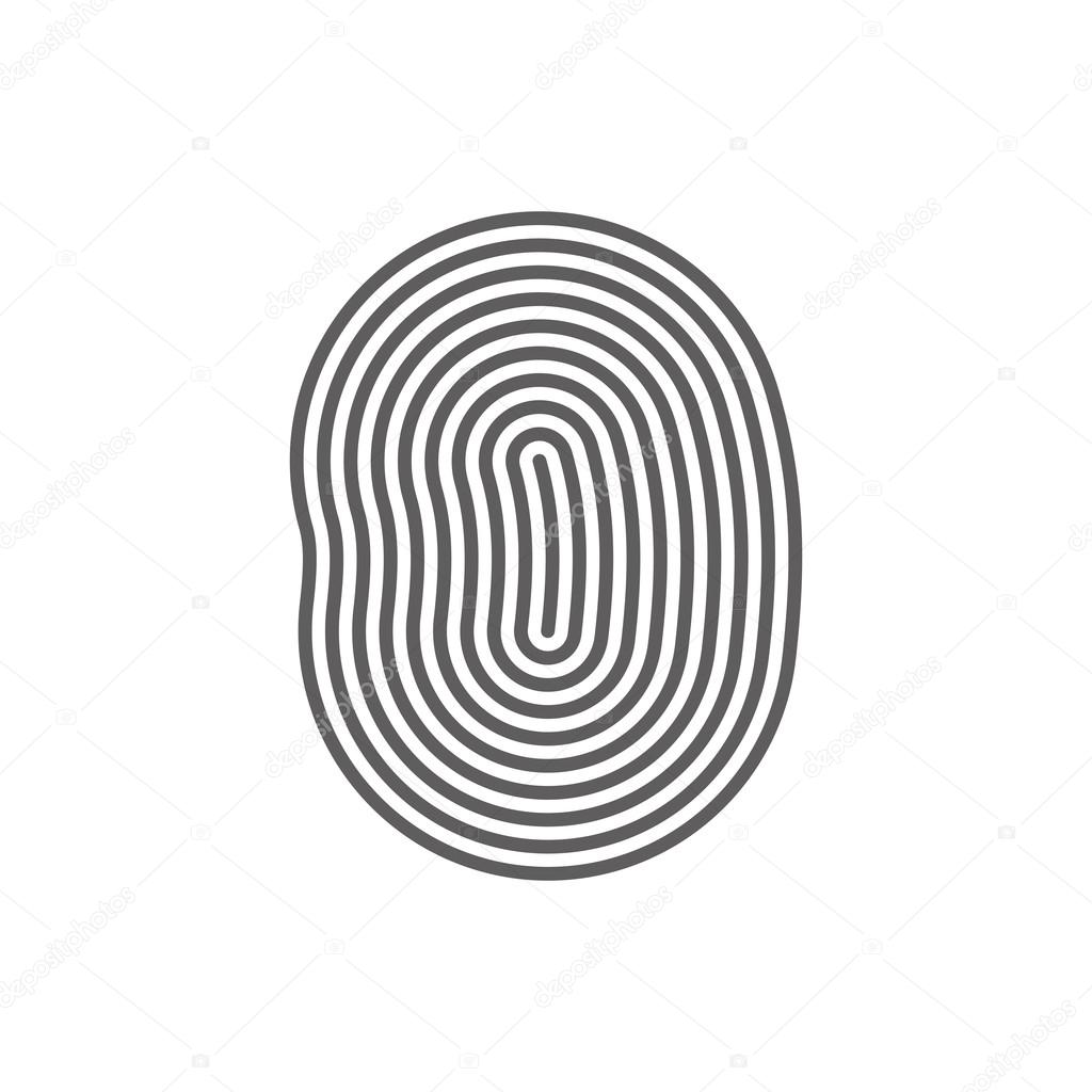 ID app icon. Fingerprint vector illustration. fingerprint Icon. fingerprint Icon Vector. fingerprint Icon Sign. fingerprint Icon Flat. fingerprint icon app