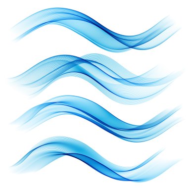 Soyut renk dalgası kümesi