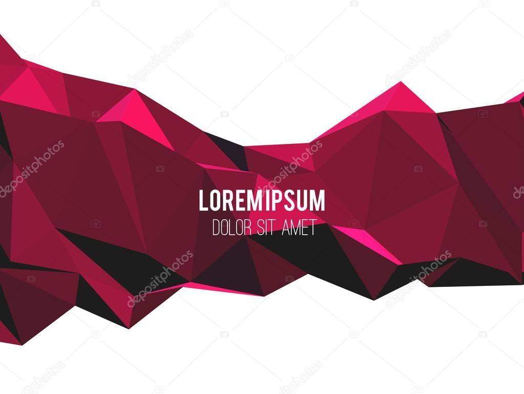 Abstract vector template design with colorful geometric triangular background for brochure, web sites,  leaflet