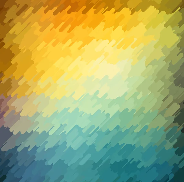 오렌지, 파란색과 노란색 색상으로 추상적인 기하학적 배경. 여름 햇살 디자인. — 스톡 벡터