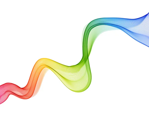 Elemen desain gelombang warna abstrak - Stok Vektor