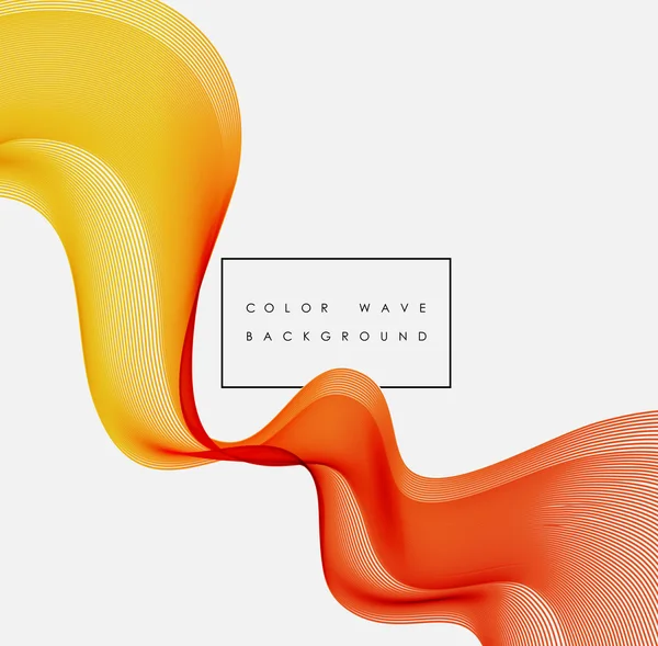 Abstraktes Farbwellen-Design-Element — Stockvektor