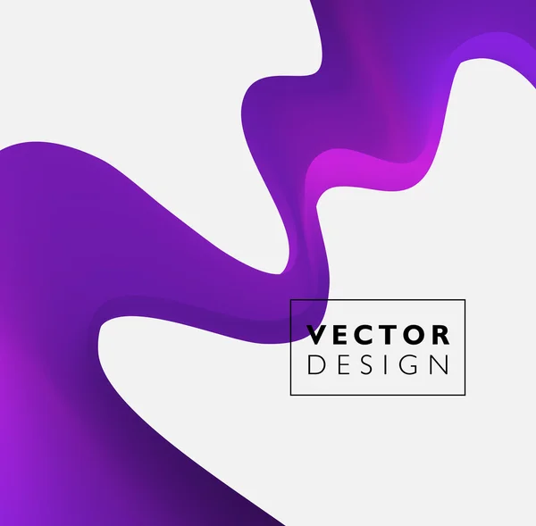 Abstract smooth wave motion illustration — Stock Vector