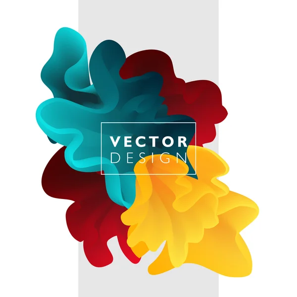Vektor absztrakt színű felhő. — Stock Vector