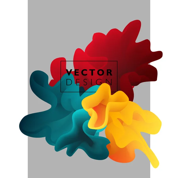 Nuage de couleurs abstrait vectoriel . — Image vectorielle