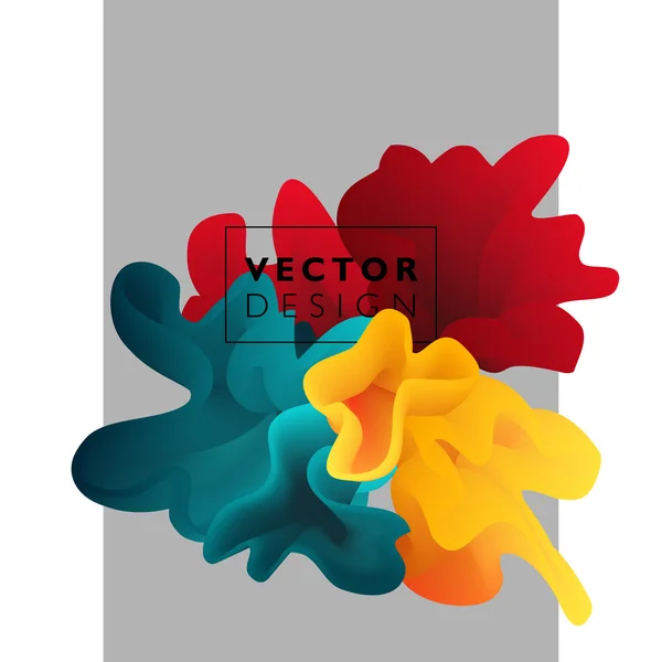Векторное абстрактное цветовое облако . — стоковый вектор