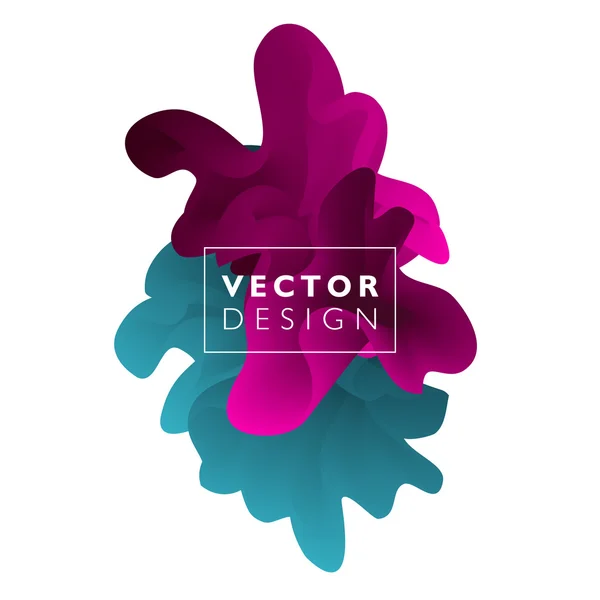 Nube de color abstracta vectorial . — Vector de stock