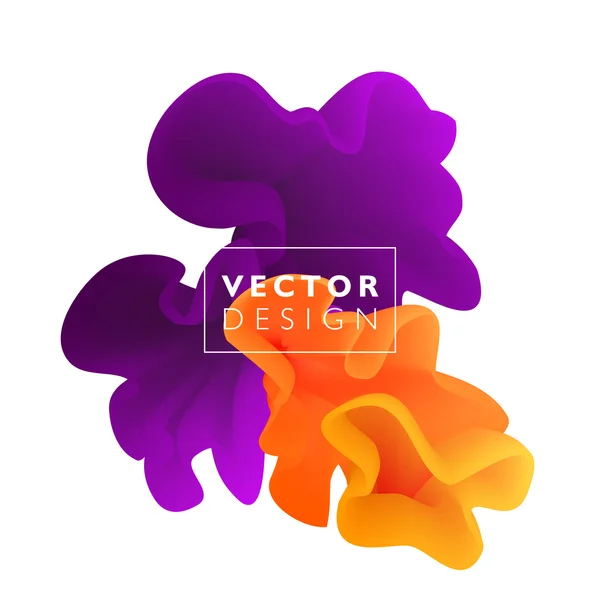 Nuage de couleurs abstrait vectoriel . — Image vectorielle