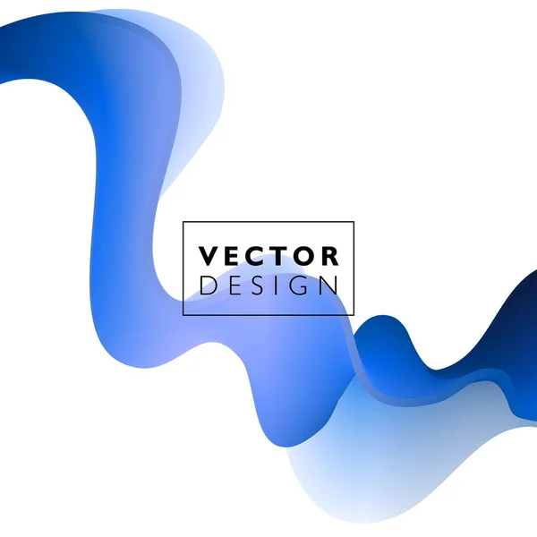 Ilustración abstracta de movimiento de onda suave — Vector de stock