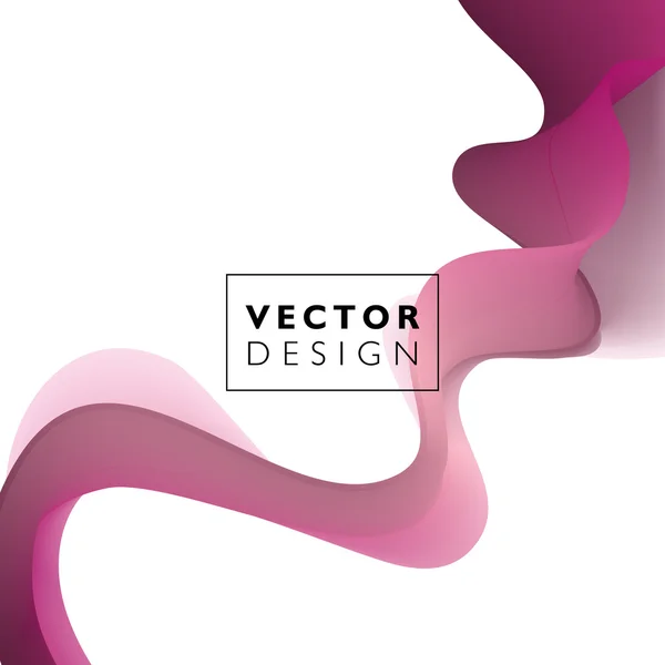 Absztrakt sima hullám mozgás illusztráció — Stock Vector