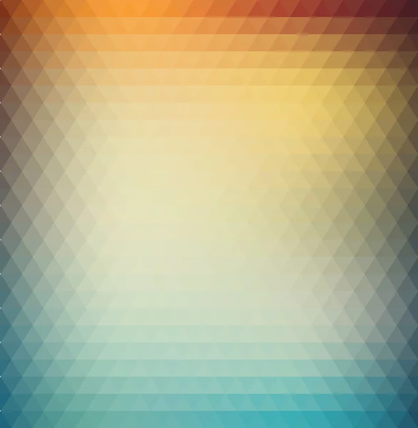 Fond géométrique abstrait avec des triangles orange, bleu et jaune. Conception ensoleillée d'été . — Photo