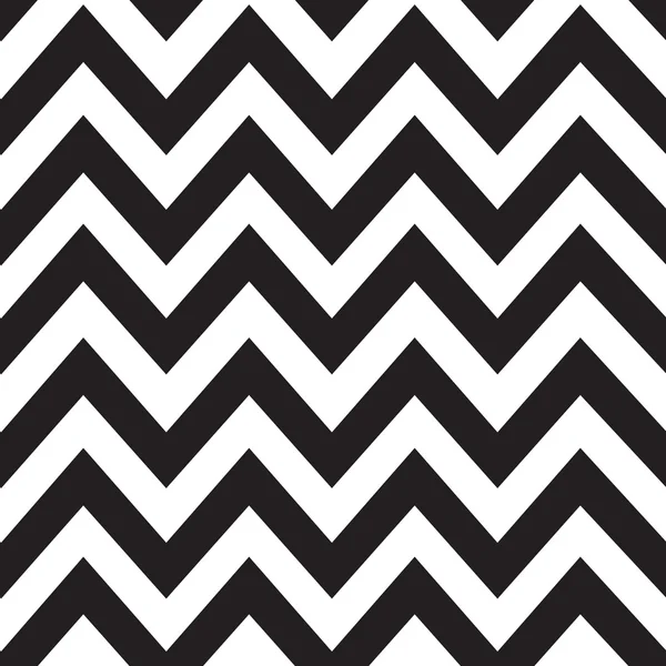 Classico motivo a linee a zig zag su nero. Design vettoriale — Vettoriale Stock