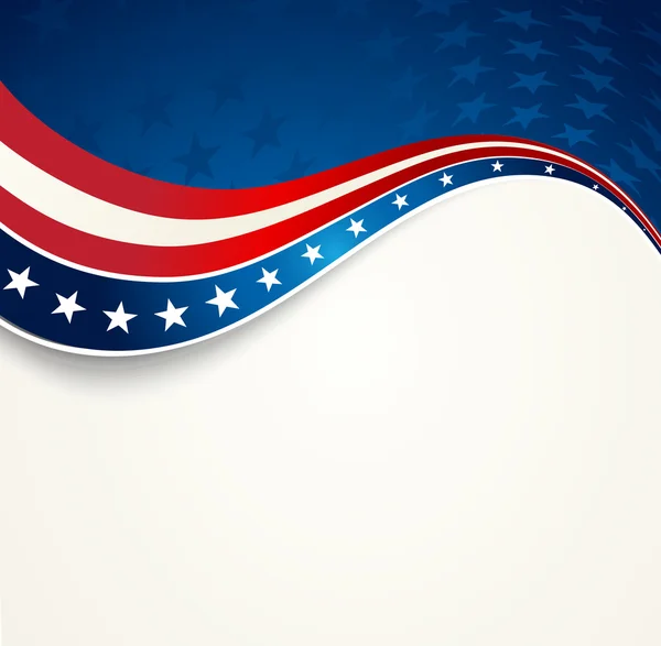 Patriotic wave background