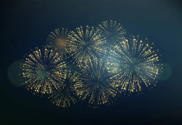 2021 Νέο Έτος Αφηρημένο φόντο με πυροτεχνήματα. Διάνυσμα — Διανυσματικό Αρχείο