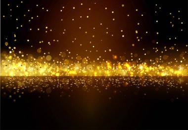 Tatil Soyut Parlak Altın Tasarım Ögesi