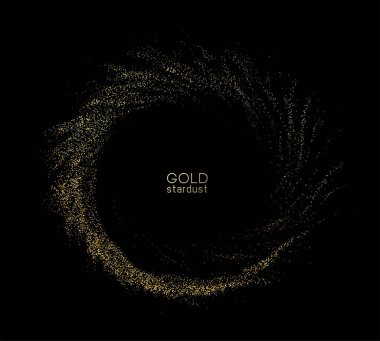 Soyut parlak altın rengi patlama tasarım elementi