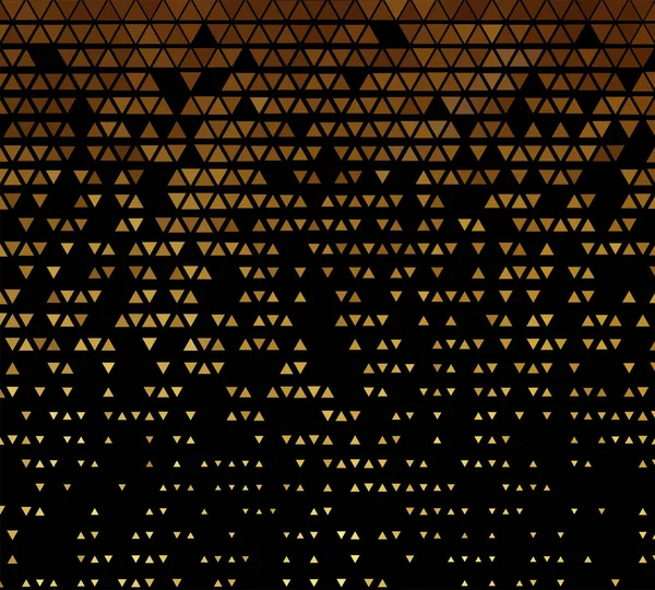 Vector Resumen fondo de patrón de triángulo dorado. Sin transparencia, sin gradiente — Archivo Imágenes Vectoriales