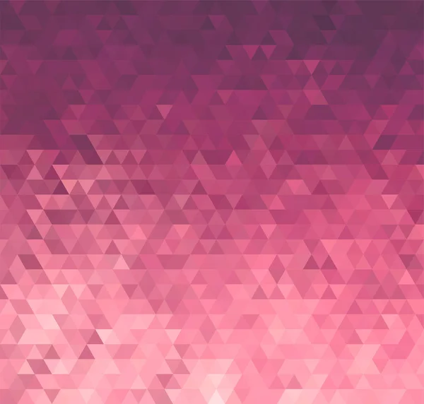 Vector abstrato rosa triângulo padrão fundo. Sem transparente, sem gradiente — Vetor de Stock