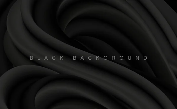 Vector Black Abstract artistic background for design — Stockový vektor