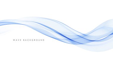 Beyaz arkaplanda izole edilmiş soyut akıcı dalga çizgileri. Teknoloji, bilim ve modern konsept için tasarım öğesi.