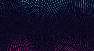 Soyut dalga noktaları olan vektör arkaplanı