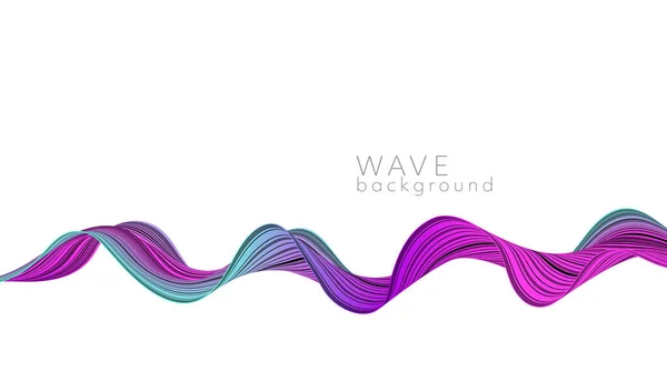 Vektor abstrakten Hintergrund mit Farbe abstrakten Welle — Stockvektor