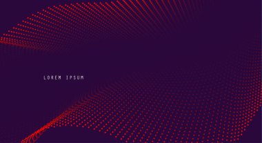 Soyut dalga noktaları olan vektör arkaplanı