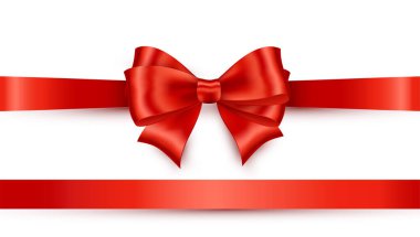 Beyaz arkaplanda parlak renkli saten kurdele