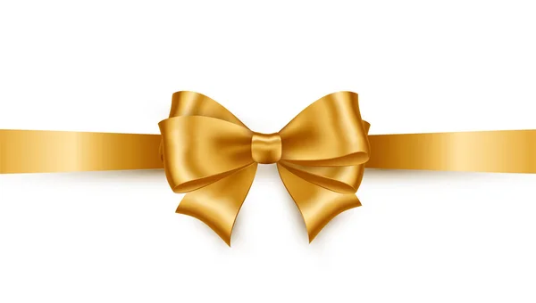 Background with gold bow Royalty Free Vector Image