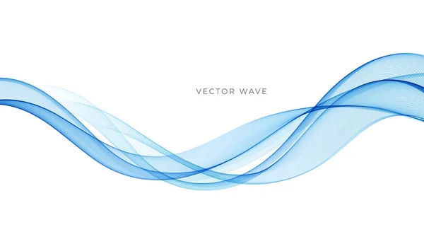 Vector abstract colorful flowing wave lines isolated on white background. Design element for technology, science, modern concept. — Stock Vector