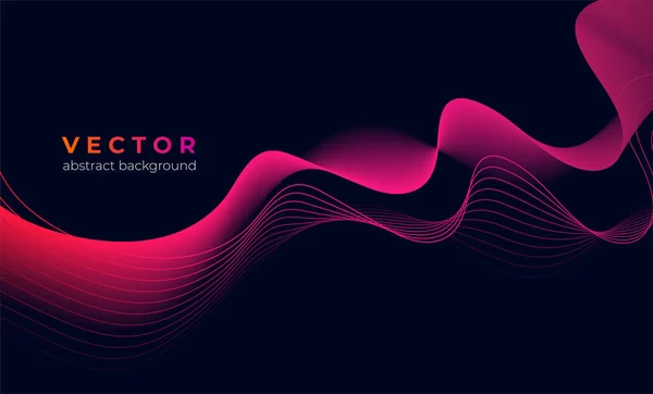 Векторний абстрактний фон з кольоровою абстрактною хвилею — стоковий вектор