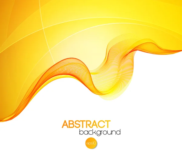 Diseño de folleto de fondo de plantilla de onda abstracta — Archivo Imágenes Vectoriales