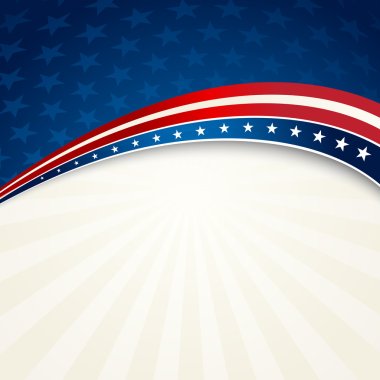 Independence Day patriotic background clipart