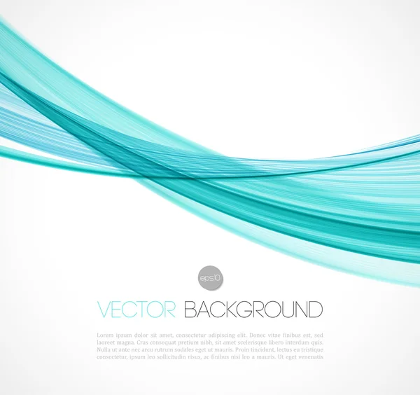 Abstract transparent fractal wave template  background brochure design — Stock Vector