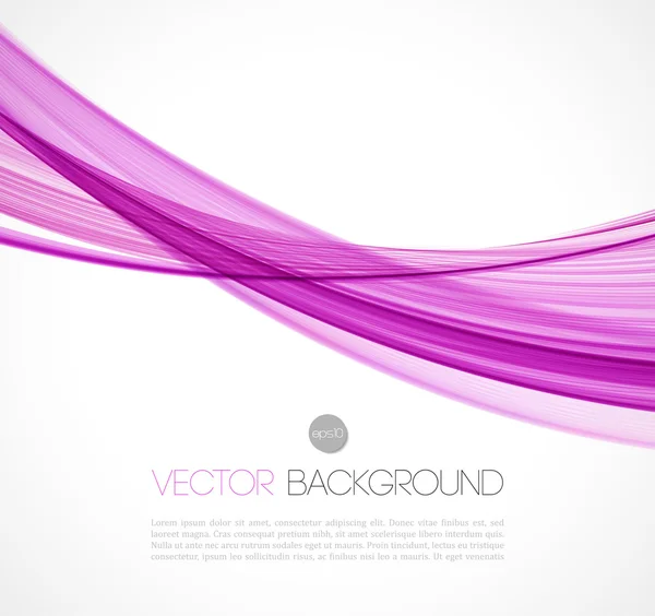 Absztrakt átlátszó fraktál hullám sablon háttér prospektus tervezése — Stock Vector