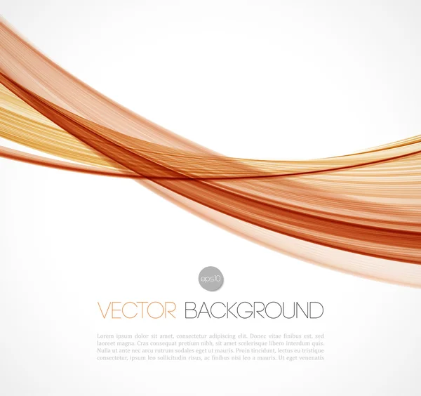 Diseño de folleto de fondo de plantilla de onda fractal transparente abstracta — Vector de stock