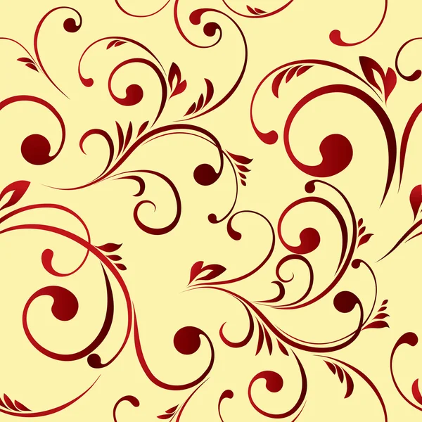 Vector floral sin costura — Vector de stock