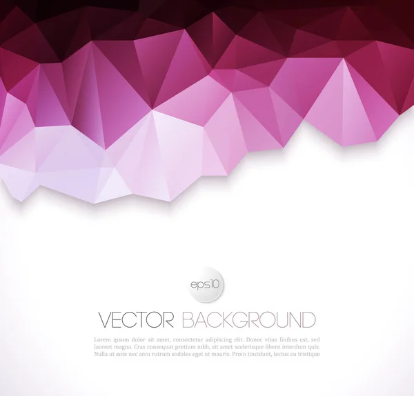 Vektor geometriai absztrakt háttér háromszög — Stock Vector