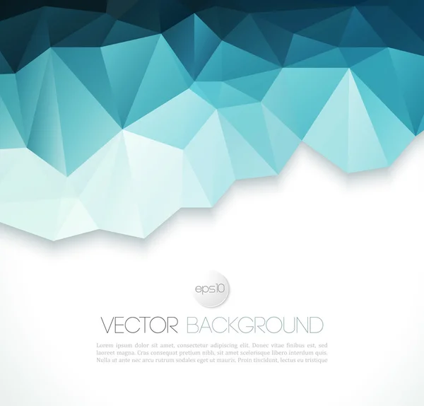 Vector abstracte geometrische achtergrond met driehoek — Stockvector