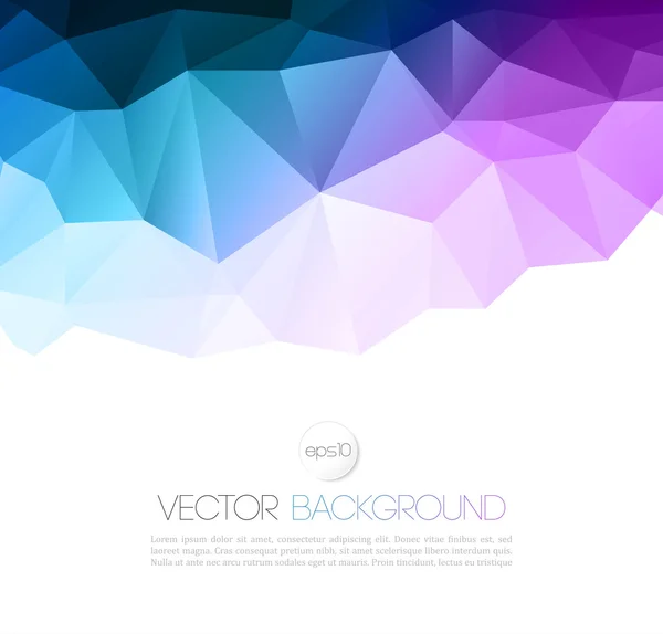 Fondo geométrico abstracto vectorial con triángulo — Vector de stock